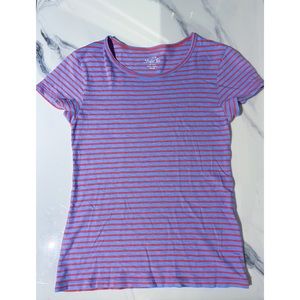 J. crew studio tee red and blue striped t shirt size s